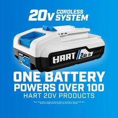 HART 20-Volt Cordless Stick Vacuum with Brushless Motor Technology, (1) 4.0Ah Lithium-Ion Battery (2x Power)