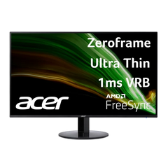 Acer 23.8” Full HD (1920 x 1080) Ultra-Thin IPS Monitor, 75Hz, 1ms VRB, SA241Y Bi, Acer Visioncare