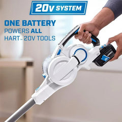 HART 20-Volt Cordless Stick Vacuum Kit, Over 40 minutes of runtime (R)