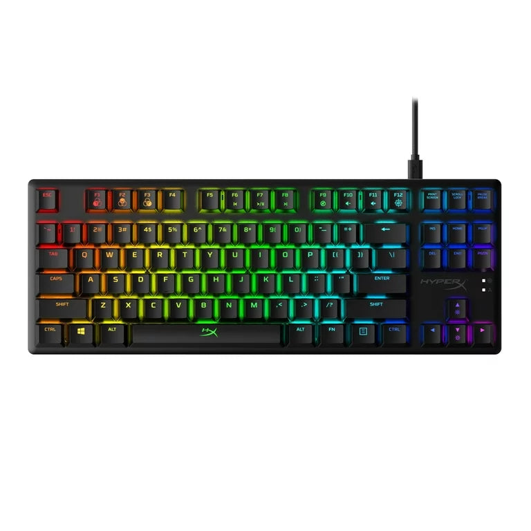 HyperX Alloy Origins Core - Tenkeyless Mechanical Gaming Keyboard, Software Controlled Light & Macro Customization, Compact Form Factor, RGB LED Backlit, Tactile HyperX Aqua Switch