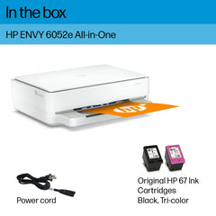 HP ENVY 6052e All-in-One Wireless Color Inkjet Photo Printer with 3 Months Instant Ink Incl with HP+