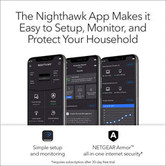 NETGEAR - Nighthawk AX3000 Mesh WiFi 6 System with Router + 1 Satellite Extender 3Gbps (MK72-100NAS)