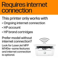 HP LaserJet MFP M139we Wireless Black & White Laser Printer with 6 Months of Instant Ink included with HP+