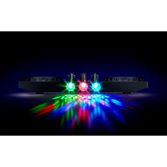 Numark Beginners Party Mix II - DJ Controller Set with Built-In Lights, Mixer for Serato Lite and Algoriddim Pro AI