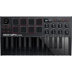 Akai Professional MPK mini mk3 Keyboard Controller Black on Black