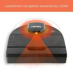 Neato D9 Intelligent Robot Vacuum Wi-Fi Connected with LIDAR Navigation in Black