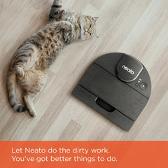 Neato D9 Intelligent Robot Vacuum Wi-Fi Connected with LIDAR Navigation in Black